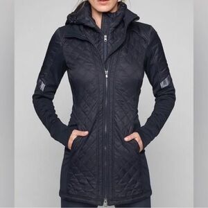 ATHLETA Women's Rock Springs CYA Jacket Quilted Puffer Black Size XS